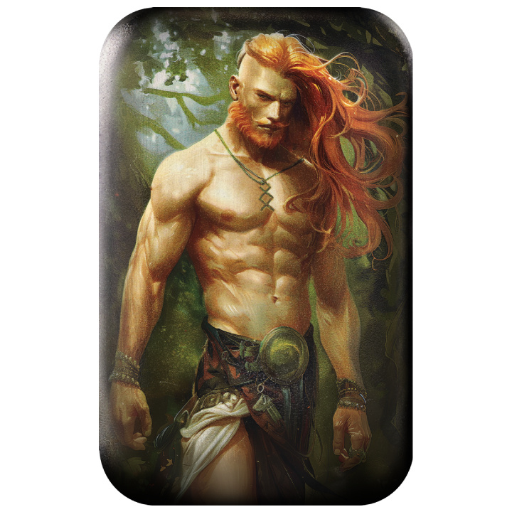 Lingotto Germania Mint: Gods - Freyr colorato 2 once d'argento 2024 Antique Finish