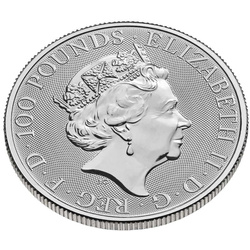 Bestias de la Reina: Carta Blanca de Richmond 1 oz Platino 2022