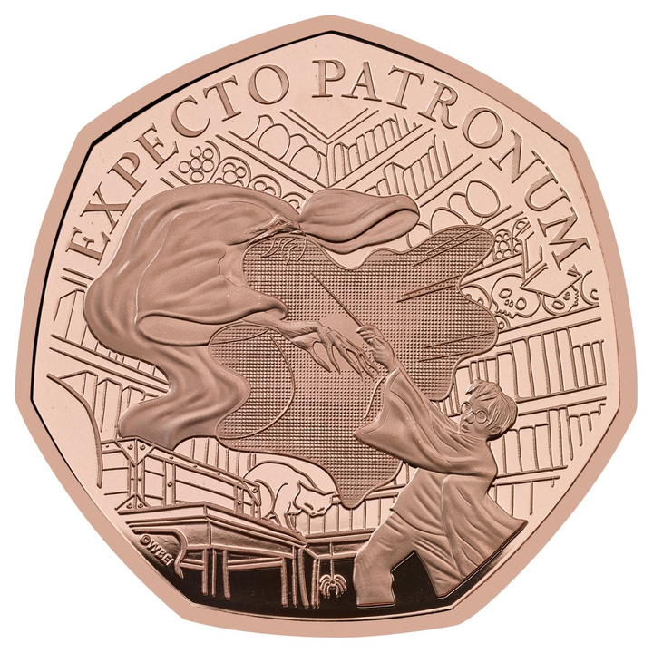 Harry Potter: The Patronus 50p Gold 2025 Proof