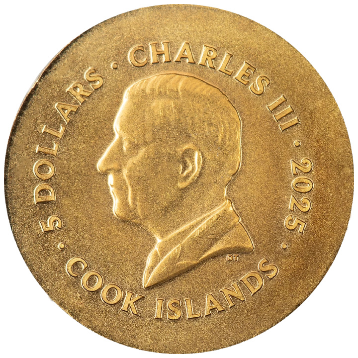 Islas Cook: León 0,5 g de oro 2025 Silk Coin