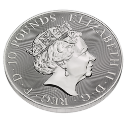 Bestias de la Reina Mortimer's White Lion 10 oz Plata 2021