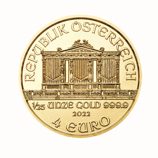 Wiedeński Filharmonik 1/25 uncji Złota 2022