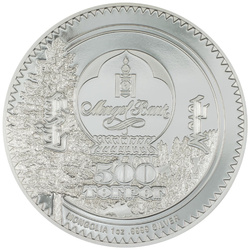 Mongolia: Spiriti dei boschi - Orso colorata 1 oncia d'argento 2024 Proof