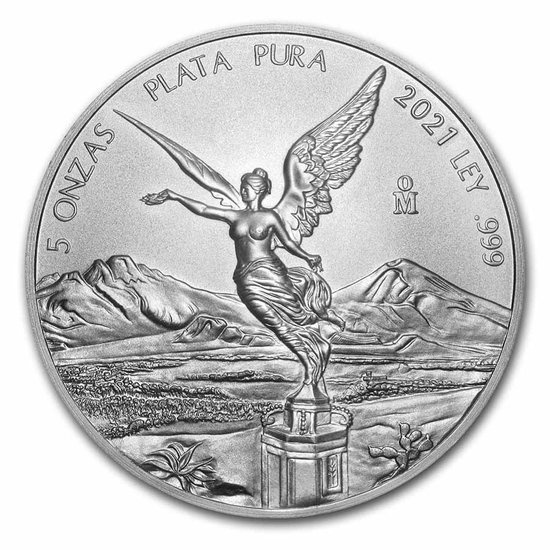 Mexican Libertad 5 uncji Srebra 2021