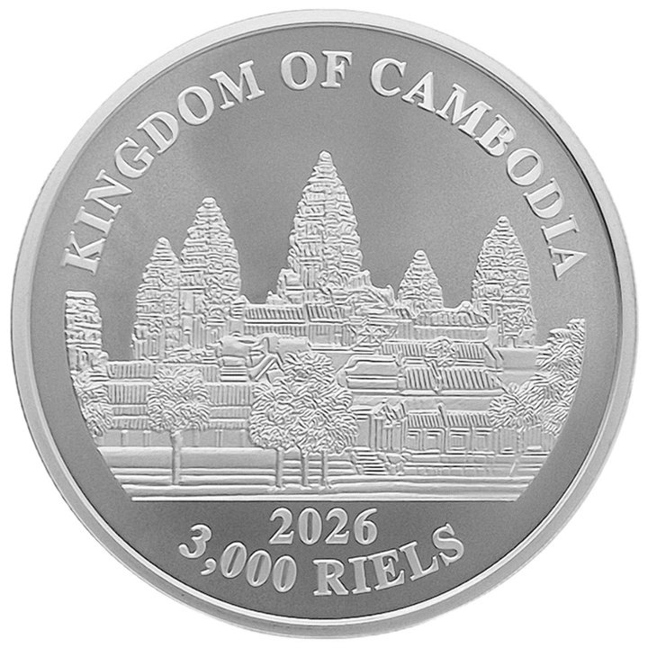 Kambodzsa: A Kambodzsai Elveszett Tigris 1 uncia Ezüst 2026