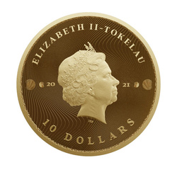 Tokelau: Equilibrium 1/10 oz Oro 2021 Prooflike