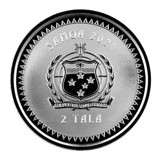 Samoa: Sirena del Pacífico 1 oz Plata 2021