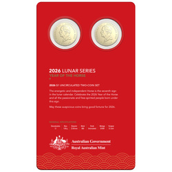 RAM: Set of 2 Lunar - Year of the Horse Coins 2026