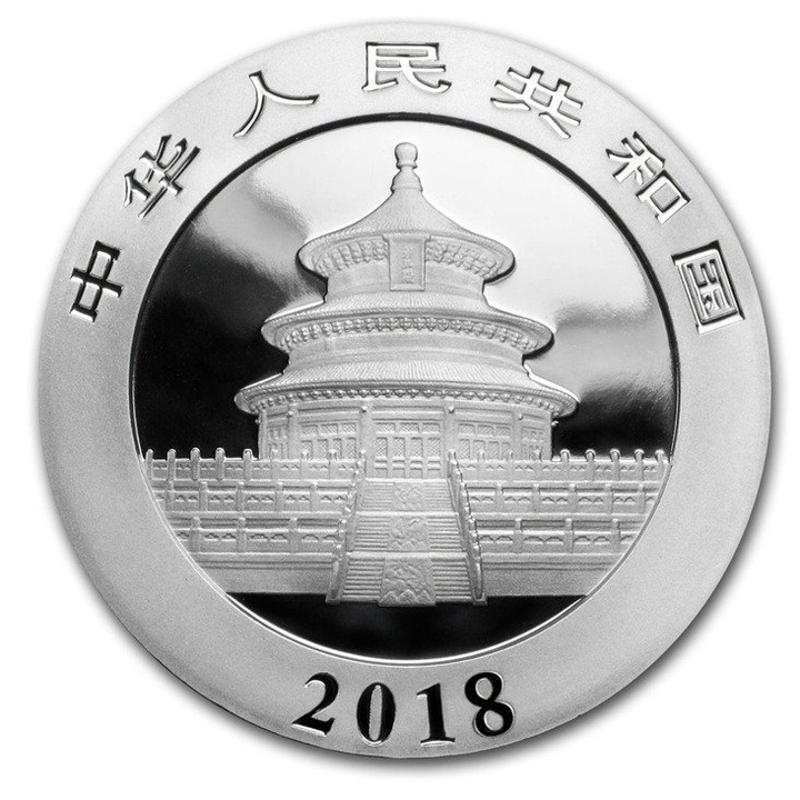 Chińska Panda 30 gramów Srebra 2018, PAKIET 150 SZTUK