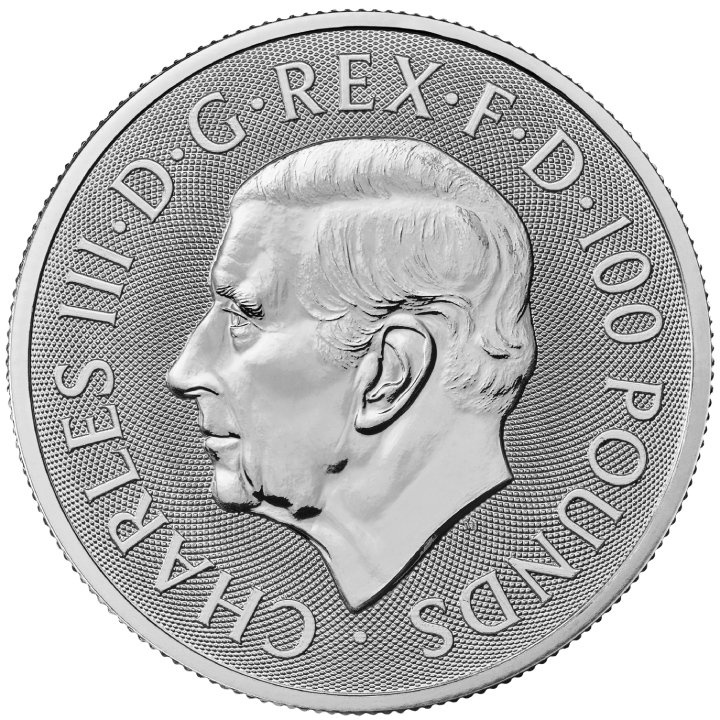 The Royal Tudor Beasts: The Greyhound of Richmond 1 uncja Platyny 2025