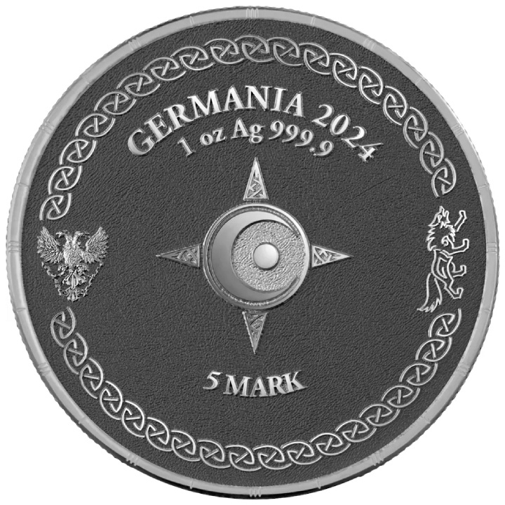 Ragnarök: Sköll & Hati Geminus pozłacany 2 x 1 uncja Srebra 2024