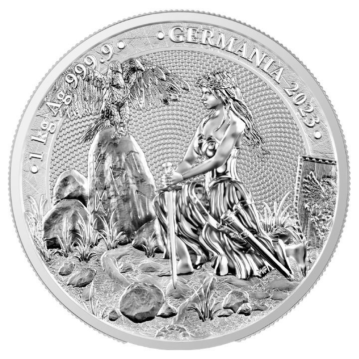 Germania 1000 gramos Plata 2023