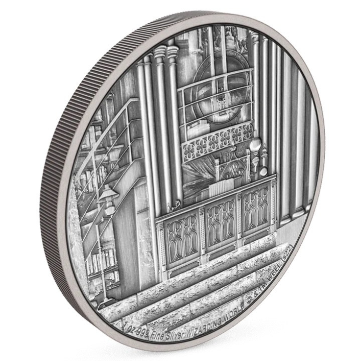 Niue: Harry Potter - Hogwarts Despacho de Dumbledore 1 oz Plata 2022 Acabado Antiguo