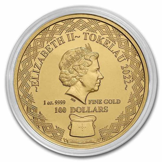 Tokelau: Pez León 1 oz Oro 2022