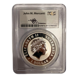 Australijski Orzeł 1 uncja srebra 2015 PCGS Gem BU