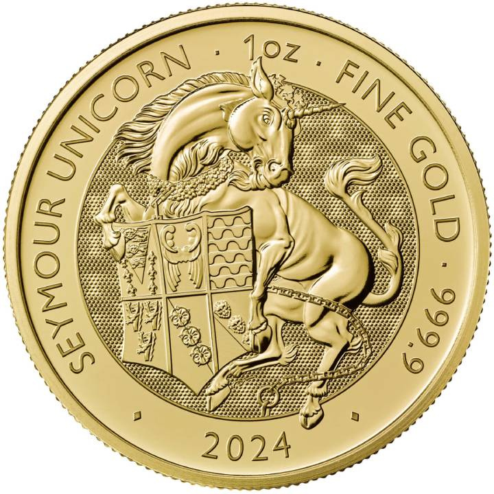 The Royal Tudor Beasts: The Seymour Unicorn 1 uncja Złota 2024