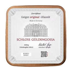 Gaiger Edelmetalle : Lingot de 1 000 grammes de cuivre