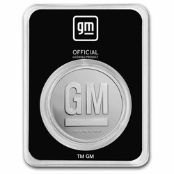 General Motors Logo (1967-2021) 1 oz Plata Certipack