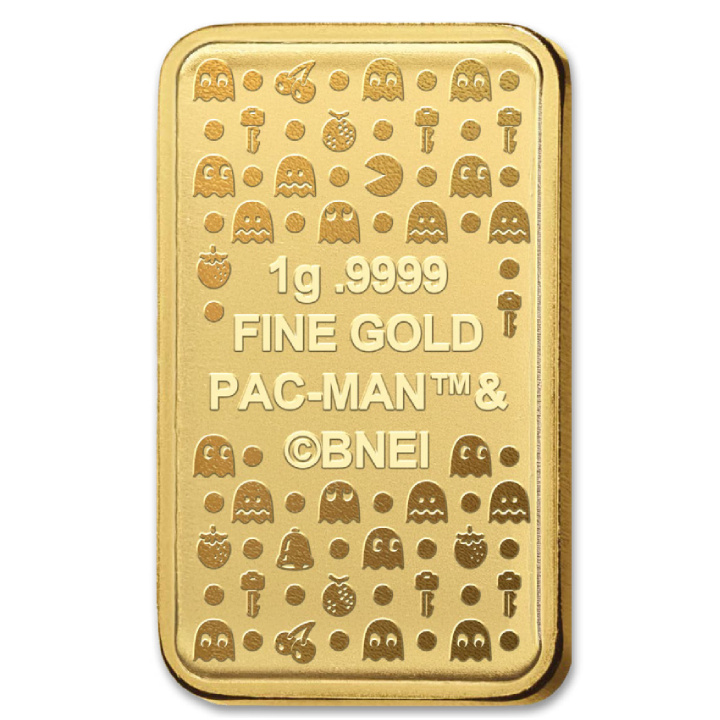 PAC-MAN 45th anniversary 1 gram Gold Bar 2025