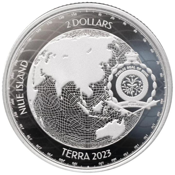 Niue: Terra 1 oz Plata 2023