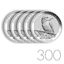 Kookaburra 1 oz Silver 2021 Investment Sets 300 Pc.