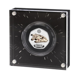 Star Wars: Millennium Falcon színes 50 penny ezüst 2024 Proof