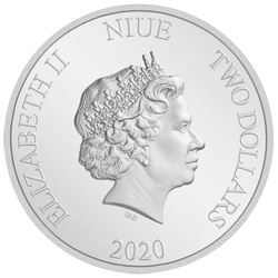 Niue: Disney Mickey Mouse - Aim High coloreado 1 oz Plata 2020 Proof