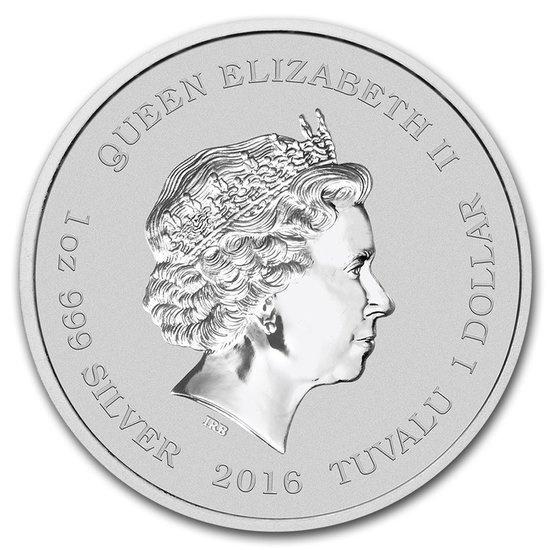 Tuvalu: Star Trek - Enterprise 1 oz Plata 2016