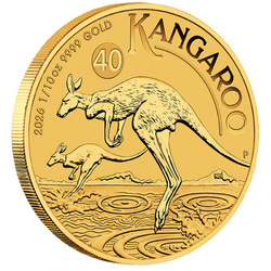 Ausztrál kenguru 1/10 uncia arany 2026