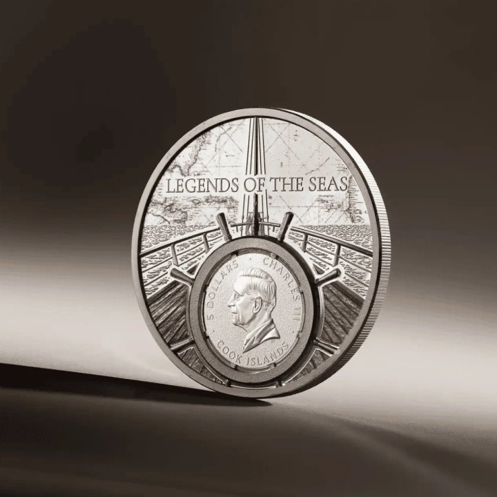 Cook Islands: Legends of the Seas – Santa Maria Colorized 1 oz Silver 2026 Proof