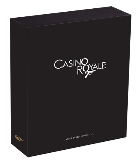 Filmový plakát: 007 James Bond – Casino Royale 5 gramů stříbra 2020 (stříbrná fólie)