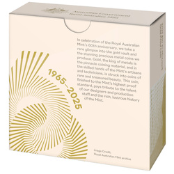 RAM: 60. Jubiläum der Royal Australian $10 Gold 2025 Proof "C" Mintmark