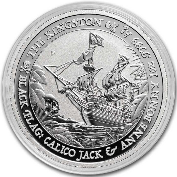 Tuvalu: Black Flag - The Kingston 1 uncja Srebra 2024