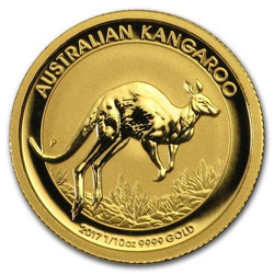 Australijski Kangur 1/10 uncji Złota
