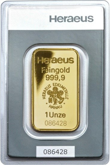 1 oz Gold Bar Heraeus