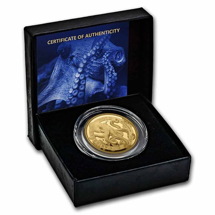 Barbados: Chobotnice 1 unce zlata 2022