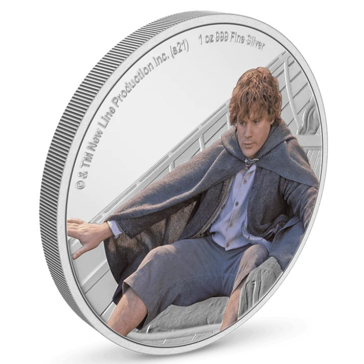 Niue: The Lord of the Rings - Samwise Gamgee coloured 1 oz Silver 2021 Proof