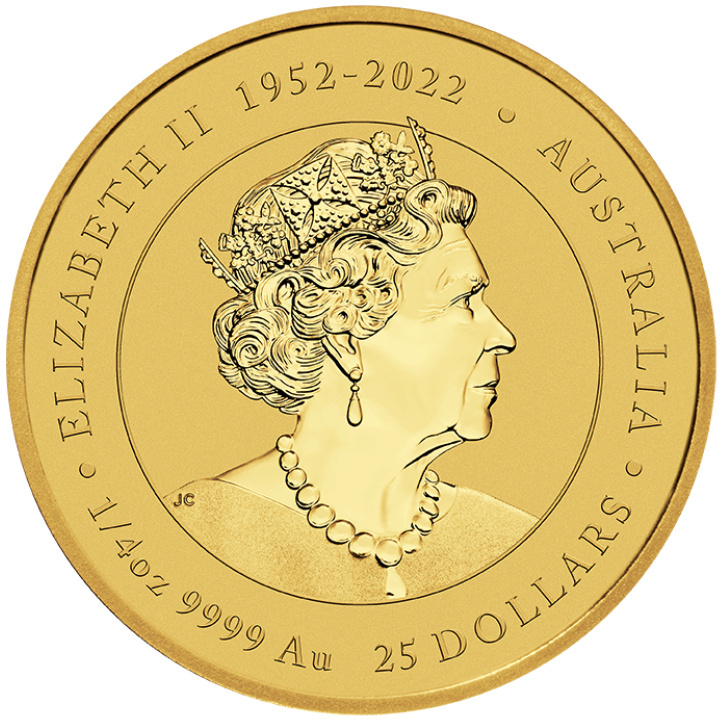 Monnaie de Perth : Lunar III - Année du Dragon 1/4 once d'or 2024