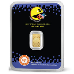 Lingotto PAC-MAN 45° anniversario 1 grammo d'oro 2025