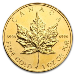 Feuille d'érable canadienne 1 once d'or 2011