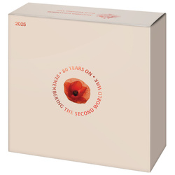 80 év múltán: A második világháború emlékére színezett $2 ezüst 2025 Proof "C" verdejegy