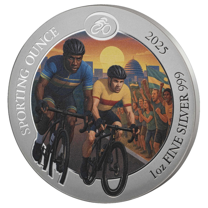 Ruanda: Sporting Ounce - Set de 3 monedas 1 oz Plata 2025