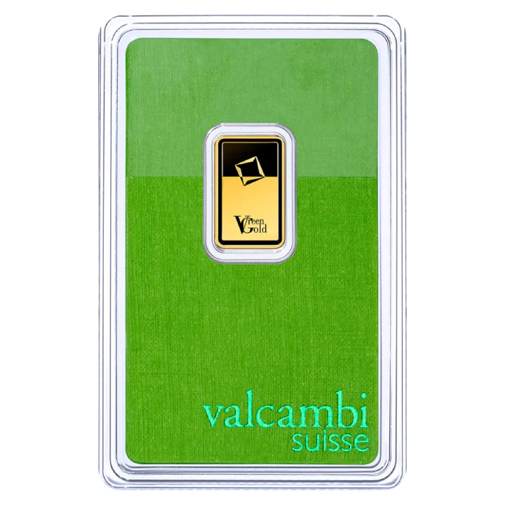 Sztabka Valcambi Green Gold 2,5 gramów Złota