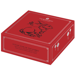 Royal Mint Lunar: A nyúl éve 5 uncia ezüst 2023 Proof