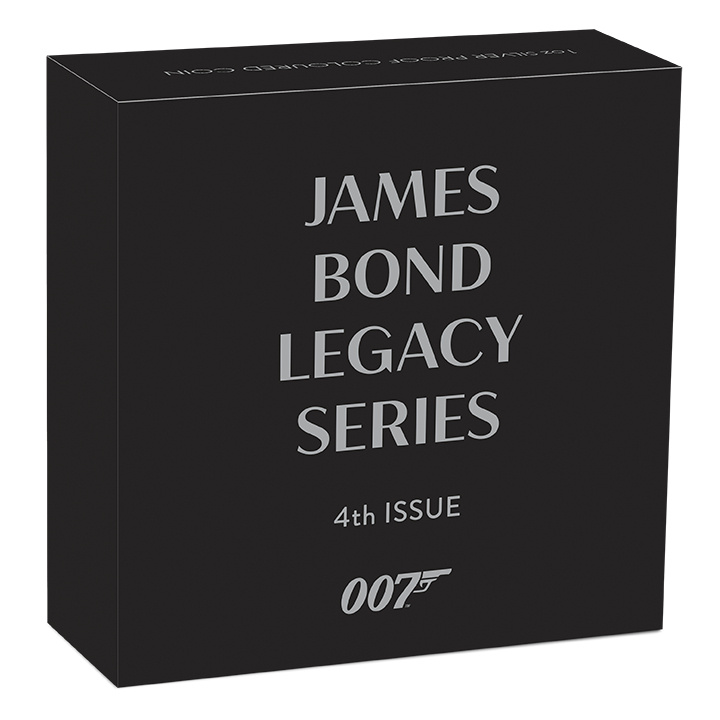Tuvalu: James Bond Legacy 4th issue - Pierce Brosnan kolorowany 1 uncja Srebra 2024 Proof
