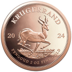 Krugerrand 2 onces d'or 2024 Proof Piedfort