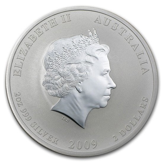 Lunar II: Rok Bawoła 2 uncje Srebra 2009 Proof