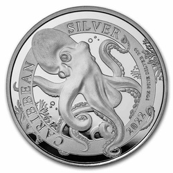 Barbade : Octopus 1 once d'argent 2022