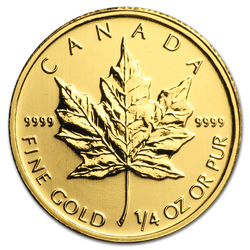 Hoja de arce canadiense 1/4 oz Oro 2011