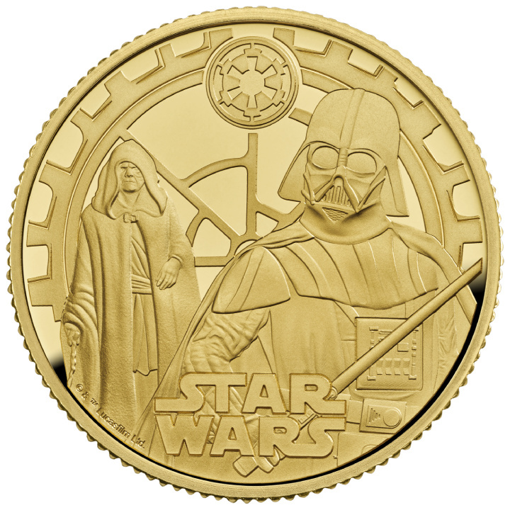 Star Wars : Dark Vador et l'Empereur Palpatine 1/4 once d'or 2023 Proof